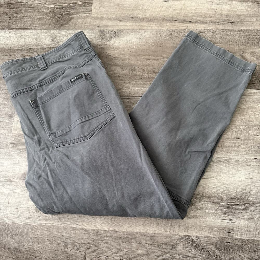 Columbia Flex ROC Pants Mens 40x30 Green Woven Hiking Gorpcore Utility Chino